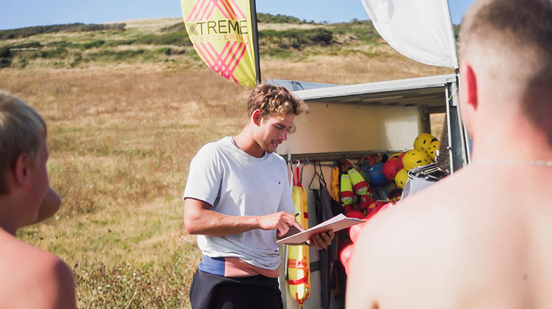 coasteering Croyde north devon will lange