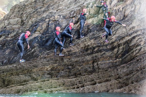 Coasteering Baggy Point, Croyde, North Devon